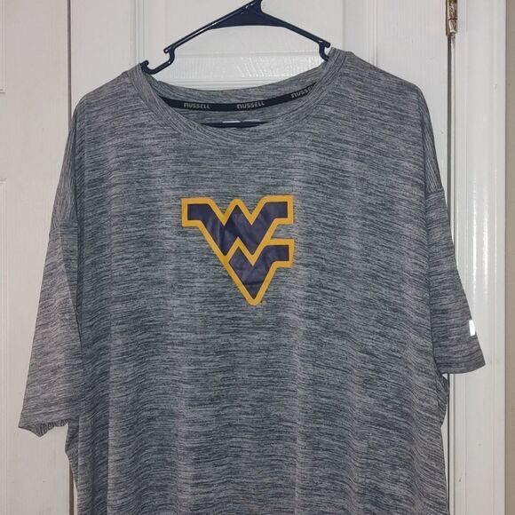 Russell WV West Virginia Mountaineers gray light weight shirt Sz 3XL NWOT - Picture 2 of 4